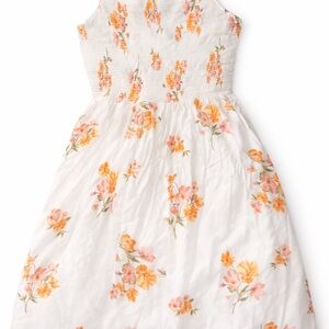 Old Navy Floral Kids Dress in White and Orange
